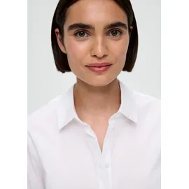 s.Oliver Bluse mit Ziernähten Weiß 44