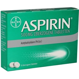 BAYER ASPIRIN 500 mg überzogene Tabletten 8 St.