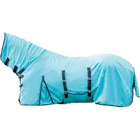 HKM Fliegendecke mit Halsteil 115 cm Aqua