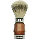 Golddachs Rasierpinsel Dachs-Silberzupf Palisandergriff silberverchromt