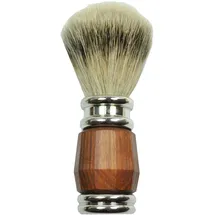 Golddachs Rasierpinsel Dachs-Silberzupf Palisandergriff silberverchromt