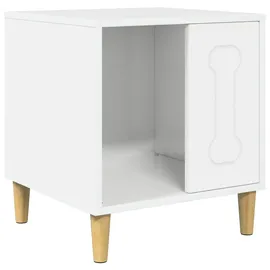 vidaXL Hundehütte 44 x 42 x 49 cm Holz Weiß