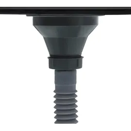 vidaXL Handgemachte Einbauspüle Schwarz Edelstahl -