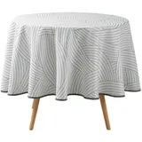 bricoline Tischdecke Linea Ø 180 cm Weiß