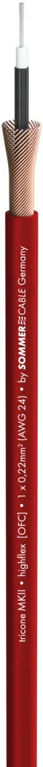 Instrumentenkabel Tricone® MKII; 1 x 0,22 mm2; PVC Ø 5,90 mm; rot