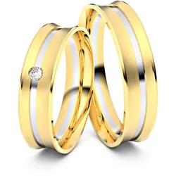 Trauringe Gera 750er Gelb-/Weiflgold - 2992
