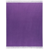 BIEDERLACK Tagesdecke Biederlack Plaid purple 130 x 170 CM, Biederlack