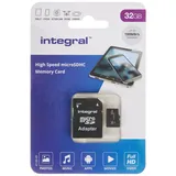 Integral Ultimapro - Memory Card 32 GB microSDHC/XC 100MB/s Class 10 UHS-I U1/ V10 + Adapter