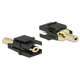 DeLock Keystone Modul Klinkenbuchse 3,5 mm 3 Pin zu Klinkenbuchse 3,5 mm 3 Pin