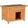 PawHut Hundehütte 82 x 58 x 58 cm Tannenholz Gelb