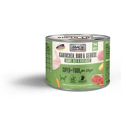 Macs Hund Kaninchen, Rind und Gemüse 6 x 200g