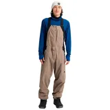 BURTON Reserve 2l Relaxed Bib Hose Summit Taupe/True Black M