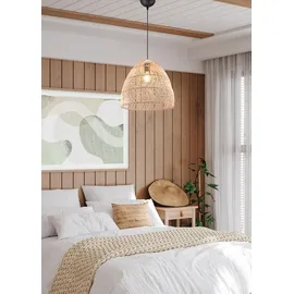 Trio Lighting Rike 1-flg. Ø 35 cm Rattan naturbelassen