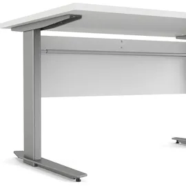 Dmora Eckschreibtisch Philomene Weiß / Grau