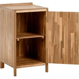 Beliani Outdoor-Küchenschrank Venosa Braun