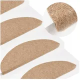 vidaXL Stufenmatte 65 x 22,5 cm Beige