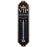 Nostalgic-Art Retro Thermometer, 7 x 28 cm, VIP Lounge – Geschenk-Idee für besondere Menschen, aus Metall, Vintage Design