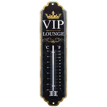 Nostalgic-Art Retro Thermometer, 7 x 28 cm, VIP Lounge – Geschenk-Idee für besondere Menschen, aus Metall, Vintage Design