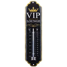Nostalgic-Art Retro Thermometer, 7 x 28 cm, VIP Lounge – Geschenk-Idee für besondere Menschen, aus Metall, Vintage Design