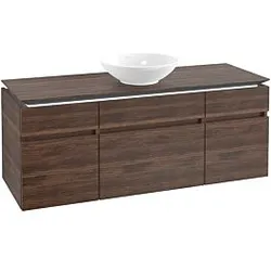 Villeroy & Boch Legato Waschtischunterschrank B586L0VH 140x55x50cm, mit Beleuchtung, Arizona Oak