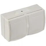 Busch-Jaeger Doppelsteckdose 20/2 EBW-54 2 St. Weiß