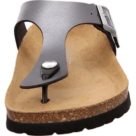 ROHDE Zehentrenner Pantolette Metallic-Optik Alba 5600, grau, | Gr.: 36