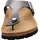 ROHDE Zehentrenner Pantolette Metallic-Optik Alba 5600, grau, | Gr.: 36
