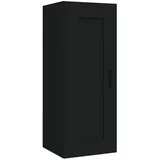 vidaXL Hängeschrank Schwarz 35x34x90 cm Holzwerkstoff