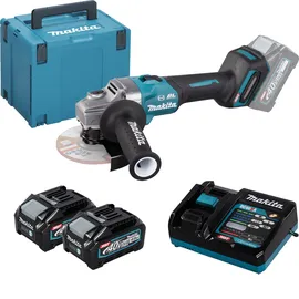 Makita GA005GM201 inkl. 2 x 4 Ah + Schnellladegerät + Makpac Gr. 4