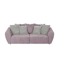 smart Big Sofa altrosa - Cordstoff Saturo ¦ rosa/pink ¦ Maße (cm): B: 250 H: 81 T: 106