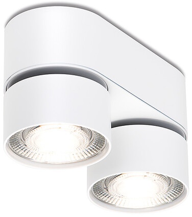 Plafonnier LED en saillie Wittenberg 4.0 Jumelles Mawa Design, Designer Jan Dinnebier, 9.6x17.6x7.6 cm