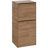 Villeroy & Boch Subway 3.0 Seitenschrank C59501RH 40x86x36,2cm, Schanier rechts/Griff Volcano black, kansas oak