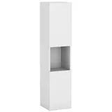duschspa Waschtisch Unterschrank Waschbeckenunterschrank Waschtischunterschrank Badschrank, 50-120cm Hängeschrank, Matt / Hochglanz weiß 30 cm x 30 cm x 131.5 cm