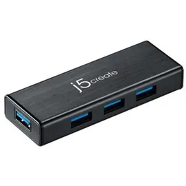 j5create JUH340 - Hub 4 Ports), Dockingstation USB Schwarz