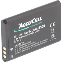 AccuCell Akku passend für Nokia 1600, BL-5C, 1100mAh