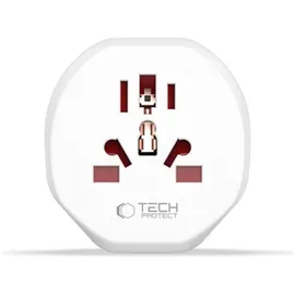 TECH-PROTECT Universal-reiseadapter von EU Weiß