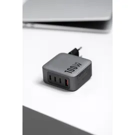 forcell F-Energy Ladegerät mit 3x USB C und USB A - 100W PD und Quick Charge 4.0