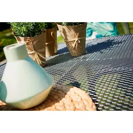 MWH Das Original MWH Gartentisch Savoy 145 x 90 cm Stahl Silber