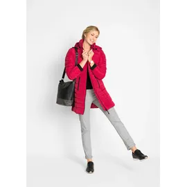bonprix Long-Steppjacke mit Wattierung, rot, Gr.46, Wattierte Steppjacke in schöner Long-Form