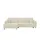 Sofa.de Ecksofa mit Schlaffunktion ¦ beige ¦ Maße (cm): B: 275 H: 91 T: 173.0