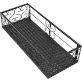 Balkon Blumenregal Hängend Blumentopf Aufhänger Hängend Schmiedeeisen Zaun Indoor Fensterbank Sukkulenten Regal Geeignet für 2,5cm Geländer