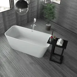Freistehende Mineralguss Badewanne KZA-1882, Oberfläche: Matt
