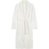 Good Morning Bademantel GOOD MORNING "Good morning Bathrobe uni" Gr. XL, weiß, L:117cm, Kunstfaser, Hausmäntel, Bademantel, Schalkragen, Gürtel, Taschen, Damen & Herren, Velours, Glanz