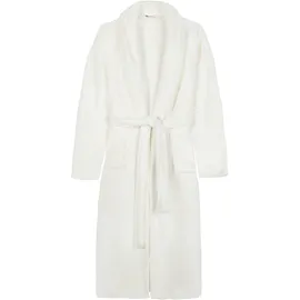 Good Morning Bademantel GOOD MORNING "Good morning Bathrobe uni" Gr. XL, weiß, L:117cm, Kunstfaser, Hausmäntel, Bademantel, Schalkragen, Gürtel, Taschen, Damen & Herren, Velours, Glanz