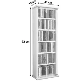 VCM CD-Regal Classic 31 x 18 x 92 cm Buche