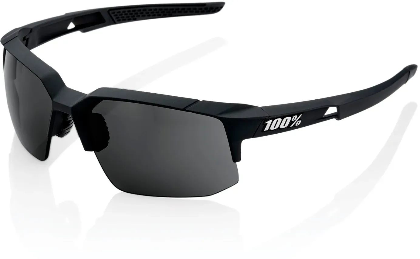 100% Sport Sonnenbrille Speedcoupe Smoke Lens schwarz - 1 Brille mit Hardcase