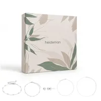 Heideman Schmuck-Adventskalender Summerbox Capri silberfarben, Schmuckset mehrteilig Schmuck für Frauen - 5 Schmuckstücke silberfarben