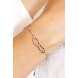 Celesta Armband 925 Silber rhodiniert strukturiert 20 cm