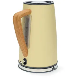 Nedis Wasserkocher - 1.7 l - Soft-Touch - Gelb - Um 360 Grad drehbar - Verdecktes Heizelement - Strix Controller - Boil-dry protection