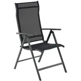 Songmics Gartenstuhl 55 x 70 x 106 cm schwarz 2 St.